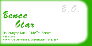bence olar business card